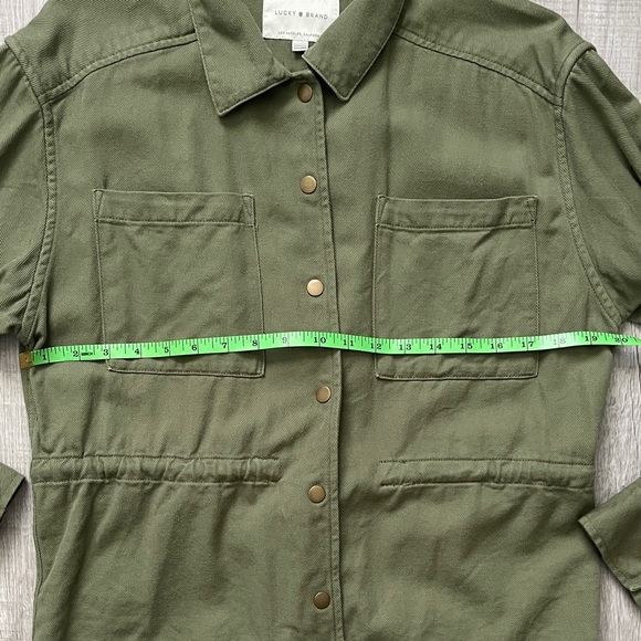 Lucky Brand Utility Jacket in Army Green - Picture 8 of 8